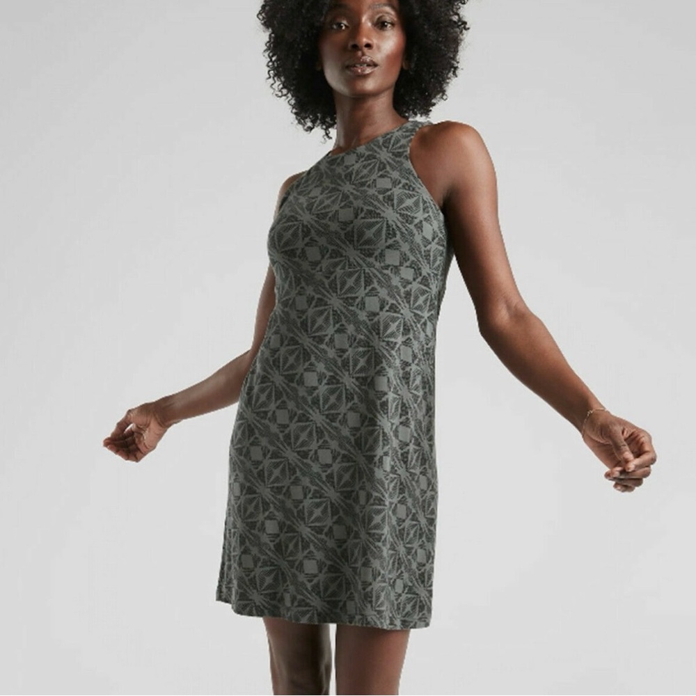 Athleta Santorini Geometric Pattern Dress. Size M